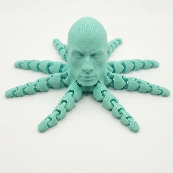 WWE Other - The Rocktopus - Articulated 3D Printed Fidget Toy WWE Dwayne The Rock Johnson